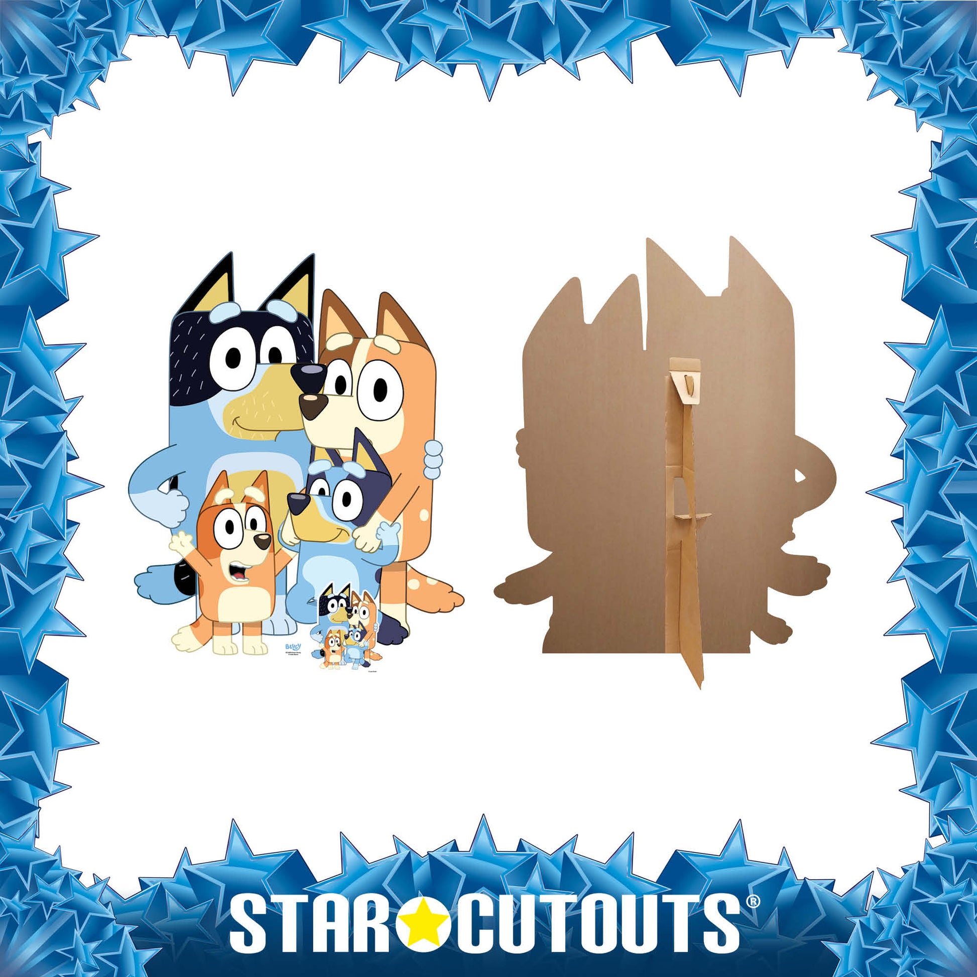 SC4465 Heeler Family Cardboard Cut Out Height 117cm - mycardboardcutout