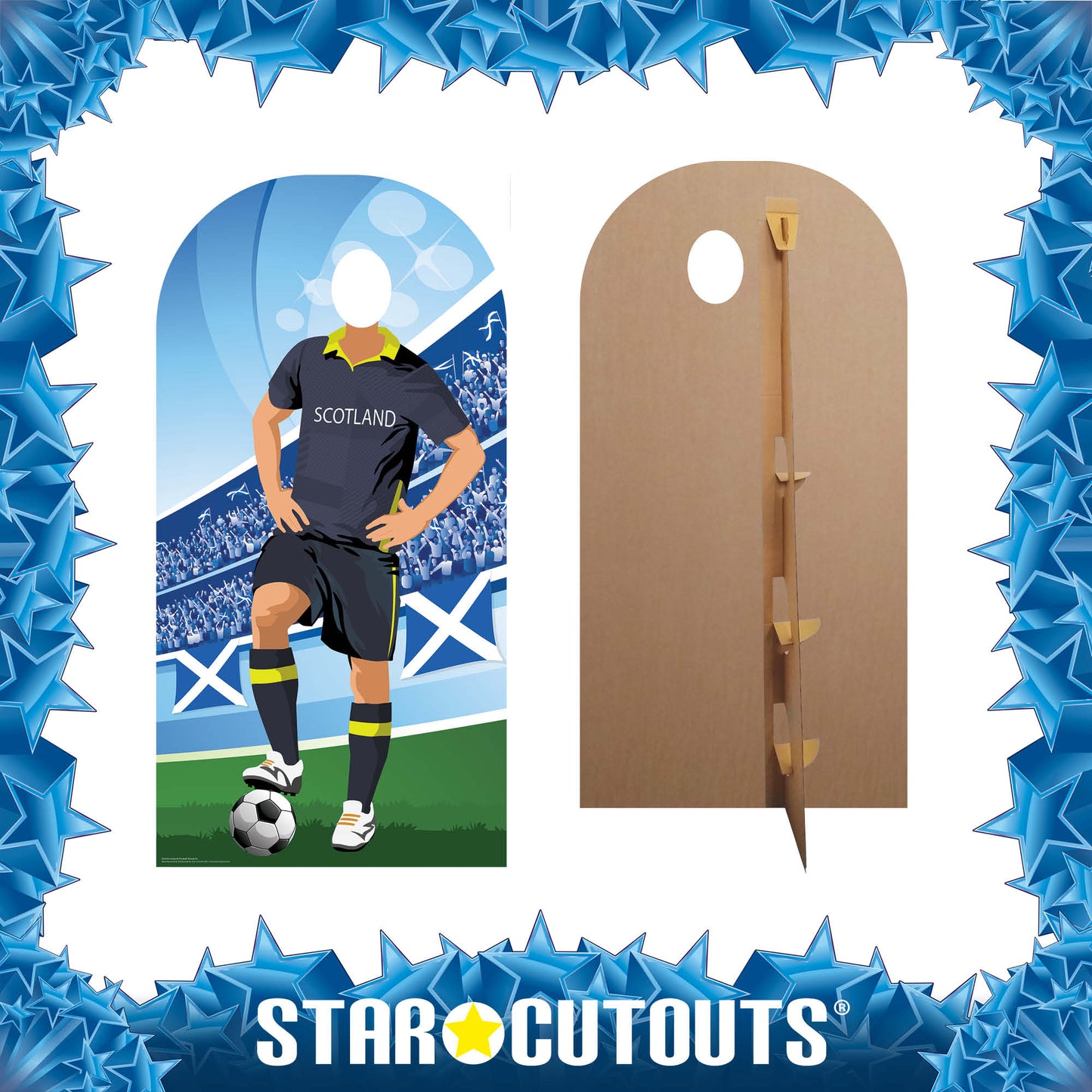 SC4470 Scotland Football Stand-In Cardboard Cut Out Height 190cm - mycardboardcutout