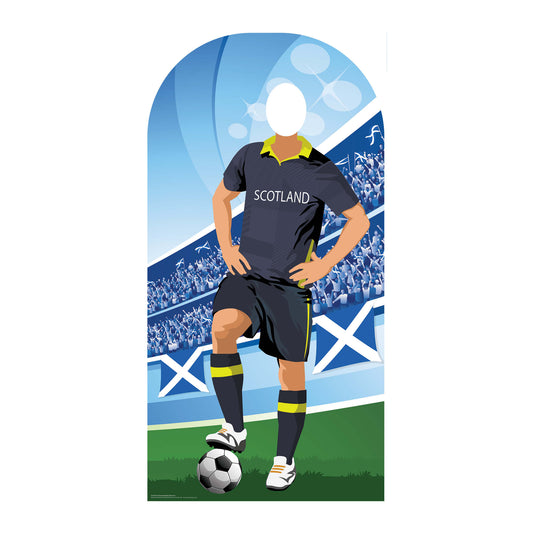 SC4470	Scotland Football Stand-In Cardboard Cut Out Height 190cm - mycardboardcutout