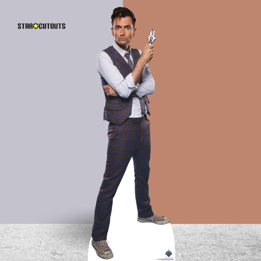 SC4497 14th Doctor Who Waistcoat David Tennant Cardboard Cut Out Height 186cm - mycardboardcutout