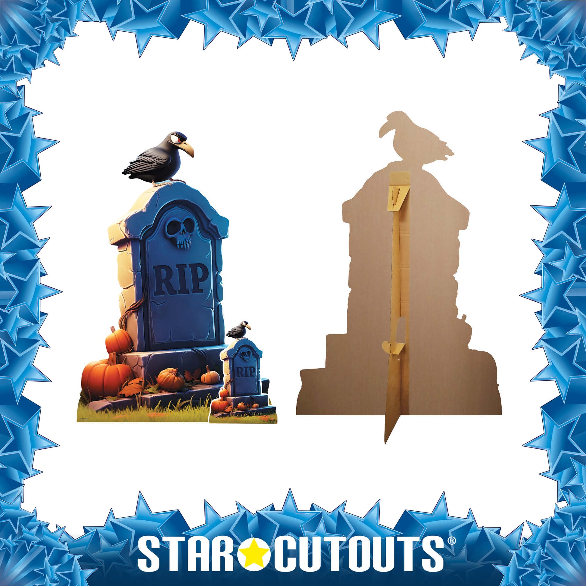 SC4476 Cartoon Tombstone Cardboard Cut Out Height 135cm - mycardboardcutout