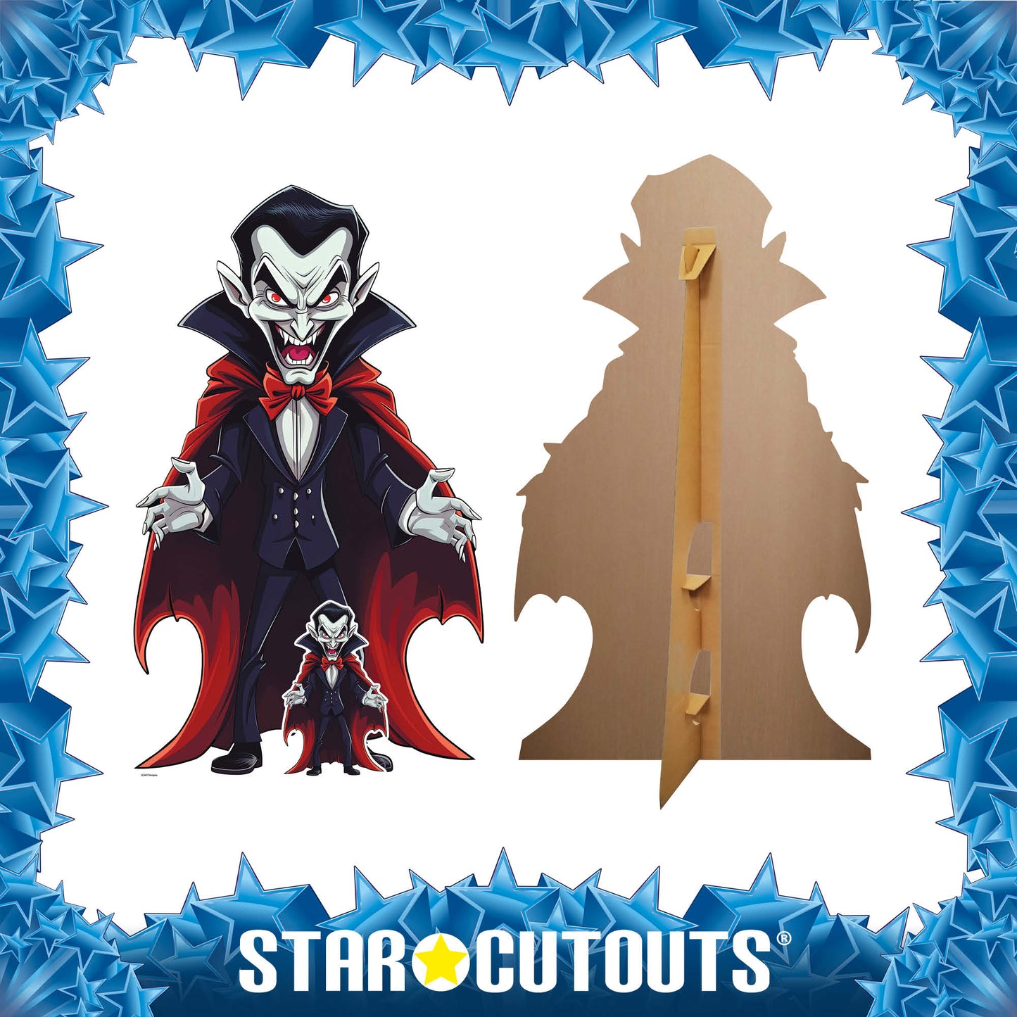 SC4477 Cartoon Vampire Cardboard Cut Out Height 152cm - mycardboardcutout