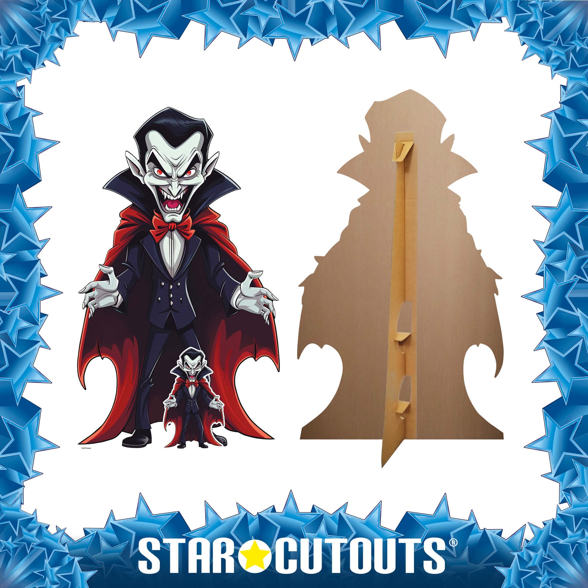 SC4477 Cartoon Vampire Cardboard Cut Out Height 152cm - mycardboardcutout