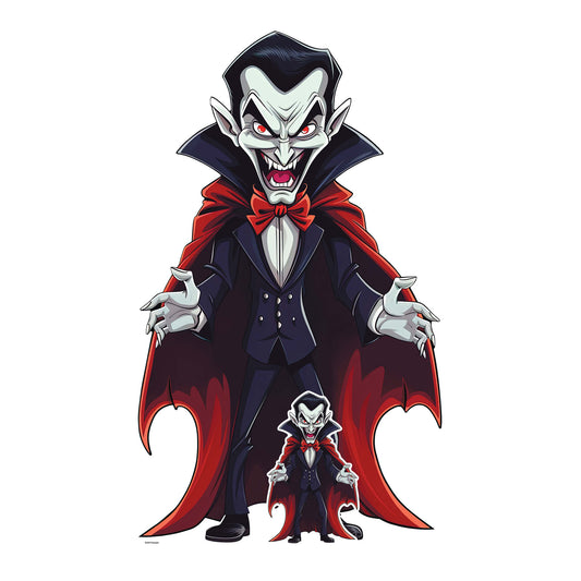 SC4477 Cartoon Vampire Cardboard Cut Out Height 152cm - mycardboardcutout