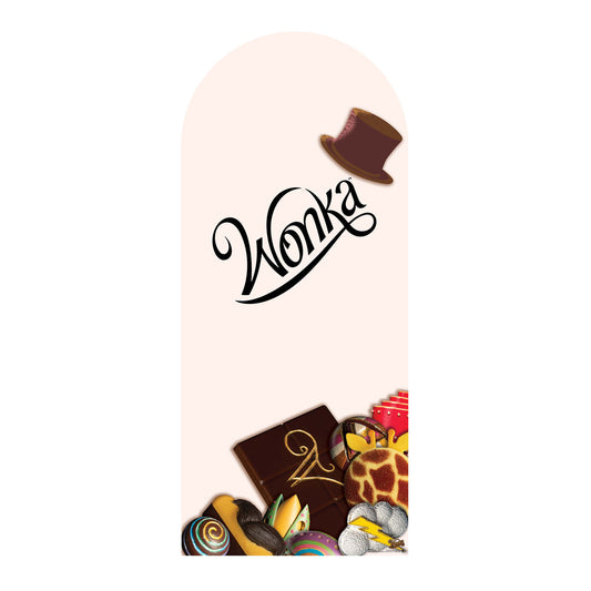 SC4495 Wonka Chocolate Bar Backdrop Single Cardboard Cut Out Height 185cm - mycardboardcutout