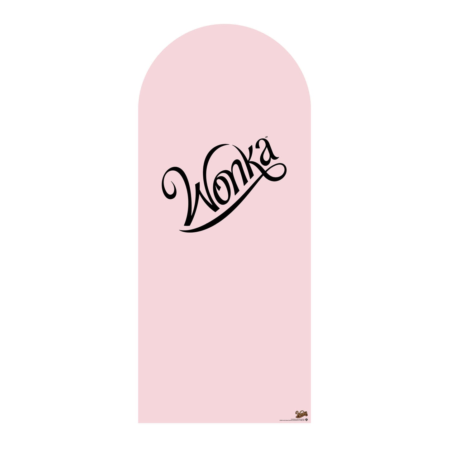SC4496 Wonka Blush Pink Backdrop Single Cardboard Cut Out Height 185cm - mycardboardcutout