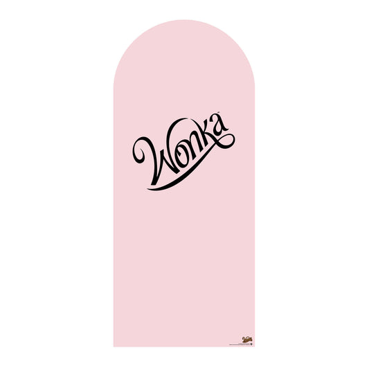 SC4496 Wonka Blush Pink Backdrop Single Cardboard Cut Out Height 185cm - mycardboardcutout