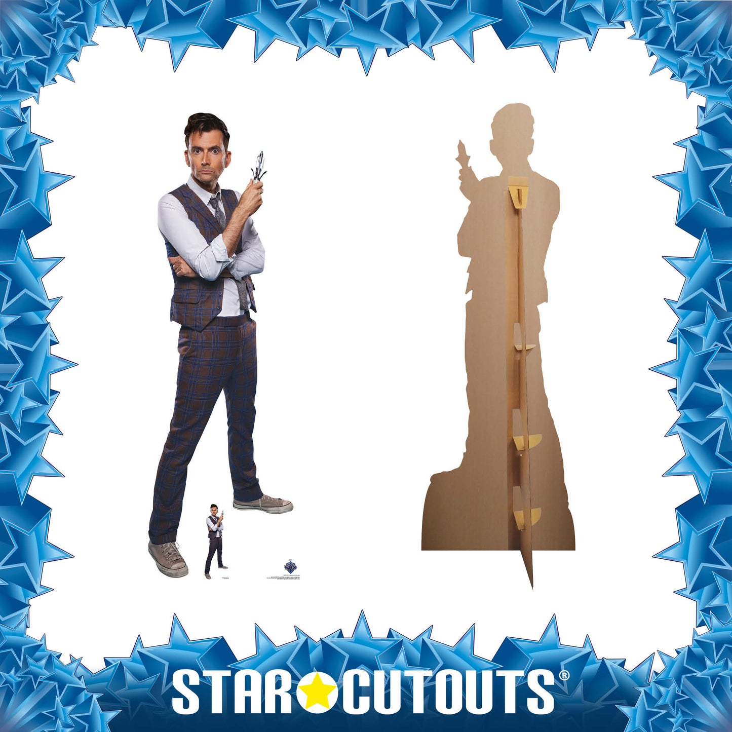 SC4497 14th Doctor Who Waistcoat David Tennant Cardboard Cut Out Height 186cm - mycardboardcutout
