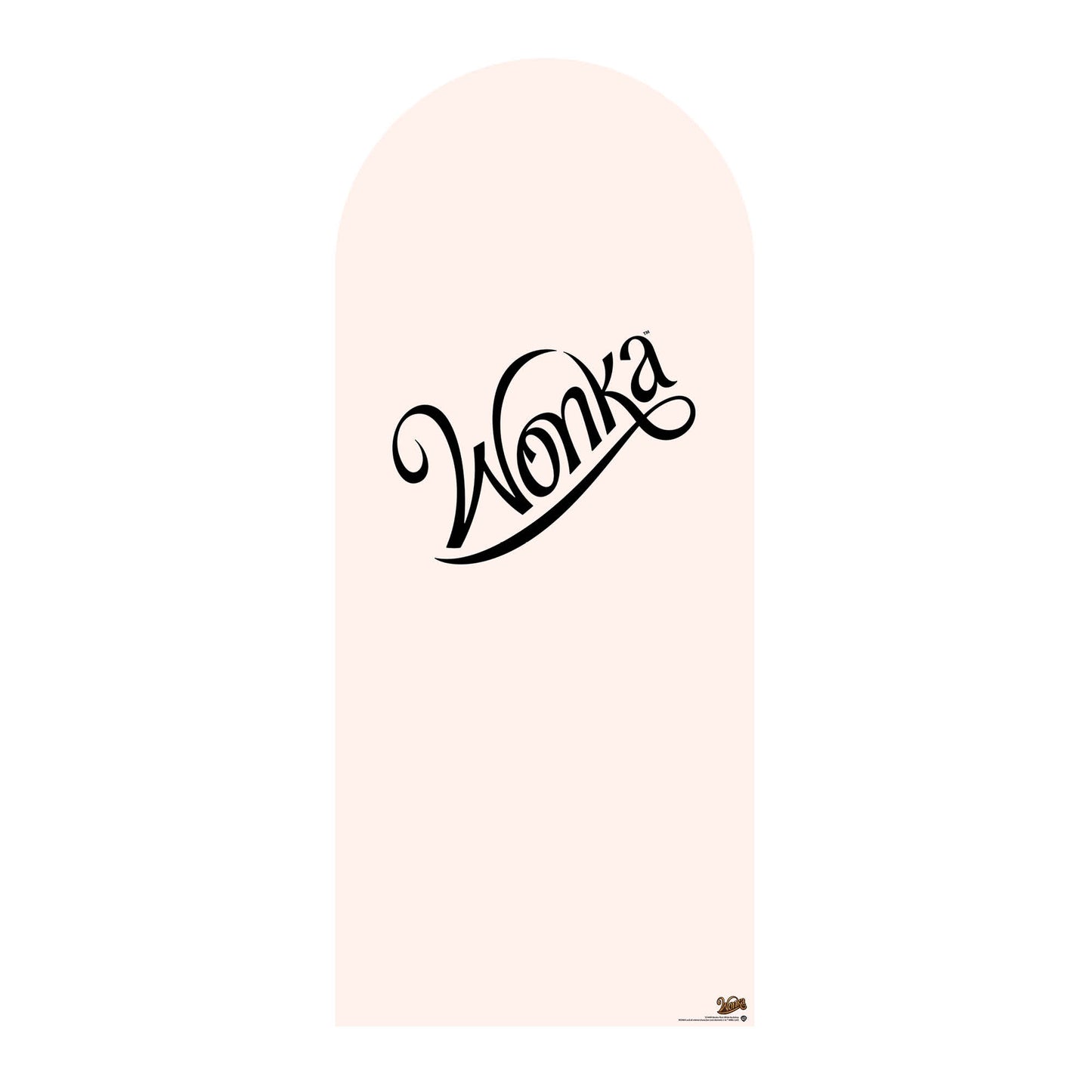 SC4499 Willy Wonka Warm White Backdrop Single Cardboard Cut Out Height 185cm - mycardboardcutout