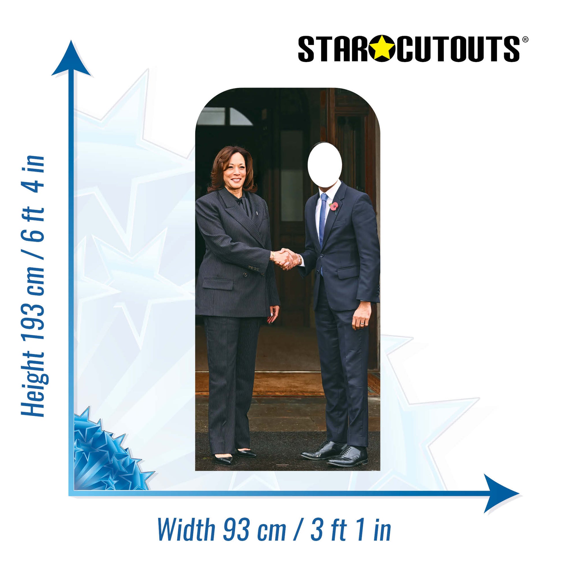 SC4509 Kamala Harris Stand In Cardboard Cut Out Height 193cm - mycardboardcutout