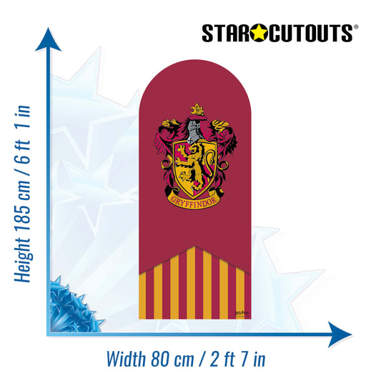 SC4515 Gryffindor Backdrop Single Harry Potter Cardboard Cut Out Height 185.00cm - mycardboardcutout