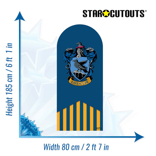 SC4517 Ravenclaw Backdrop Single Harry Potter Cardboard Cut Out Height 185.00cm - mycardboardcutout