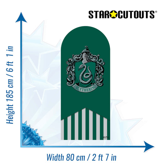 SC4518 Slytherin Backdrop Single Harry Potter Cardboard Cut Out Height 185.00cm - mycardboardcutout