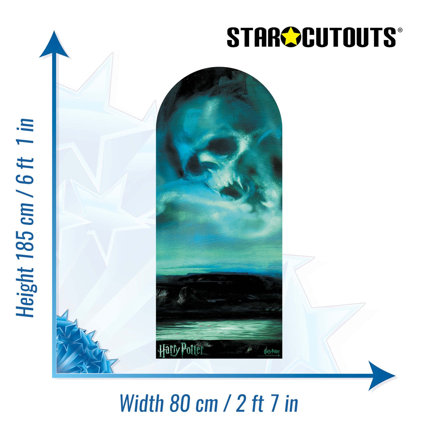 SC4519 Dark Mark Backdrop Single - FSC Cardboard Cut Out Height 185cm - mycardboardcutout