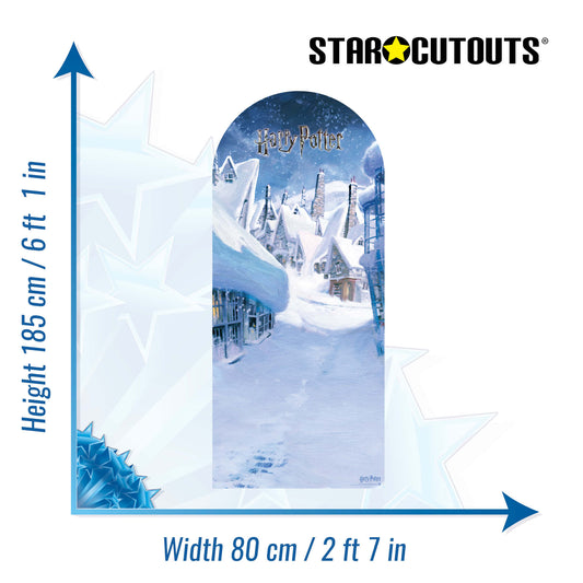 SC4520 Hogsmeade Village Backdrop Single - FSC Cardboard Cut Out Height 185cm - mycardboardcutout