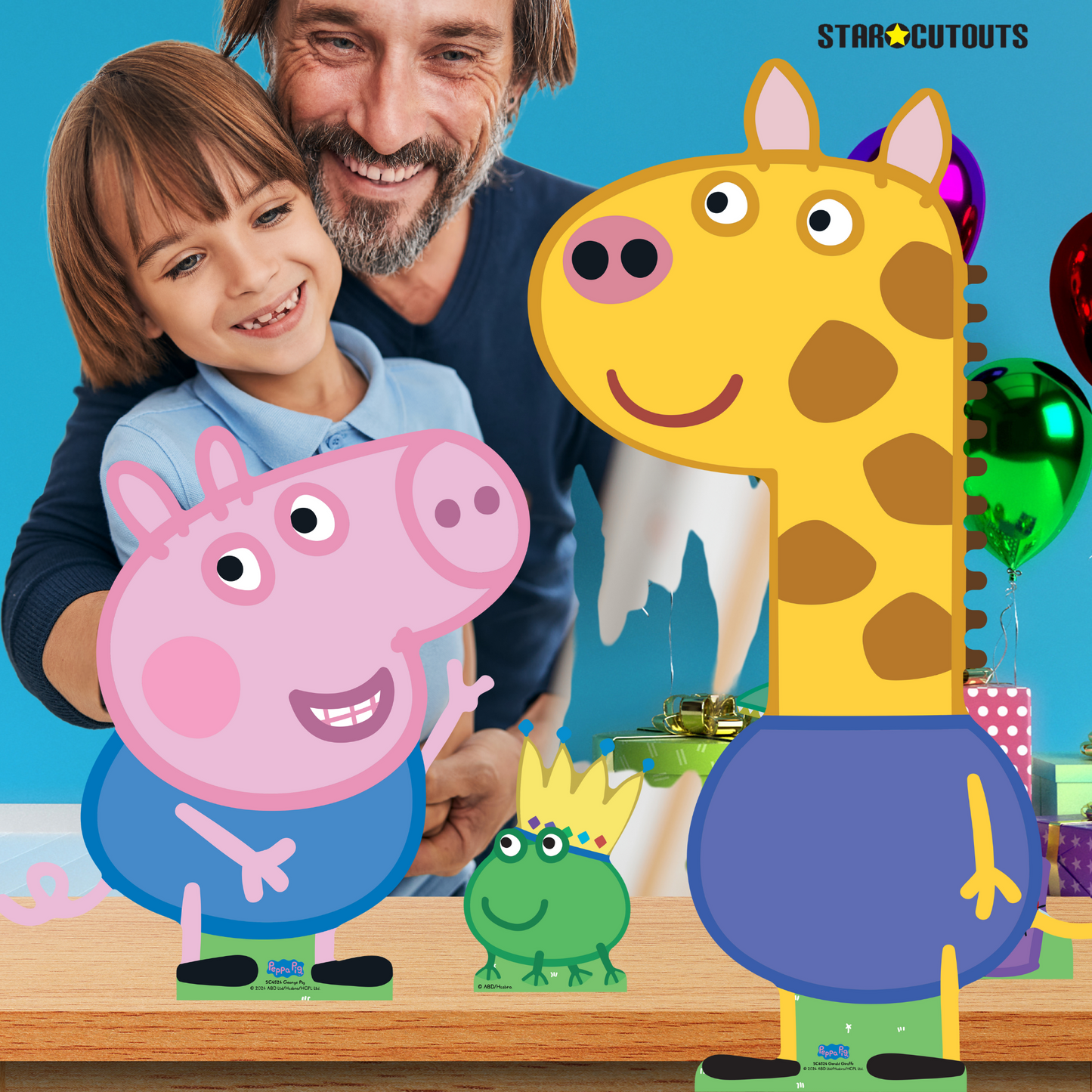 SC4524 Gerald, George and Pedro Cardboard Cutout Decoration Multi Pack Height 86cm
