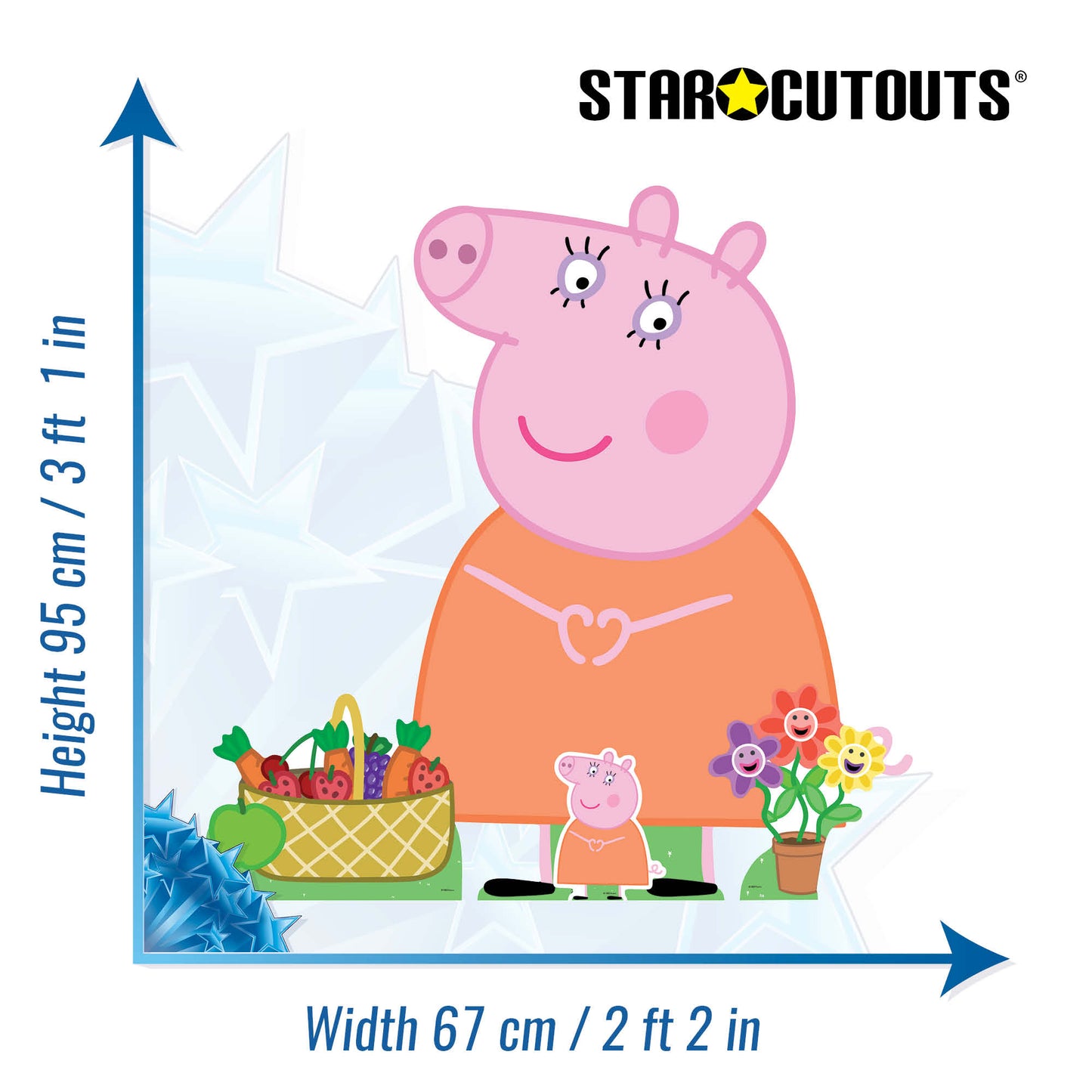 SC4526 Peppa Mummy Pig Happy Height 95cm