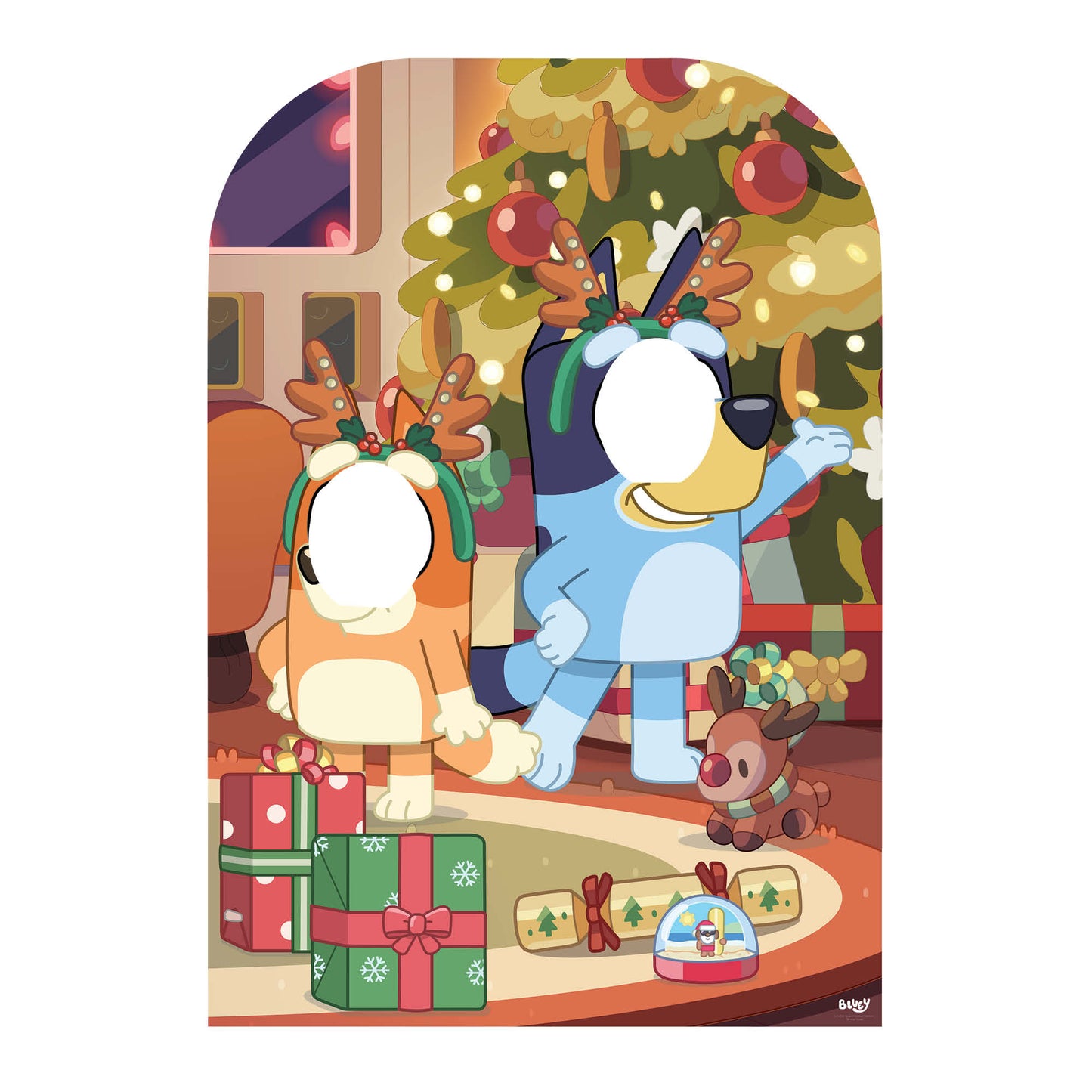 SC4536 Bluey Christmas Stand-In Cardboard Cut Out Height 131cm