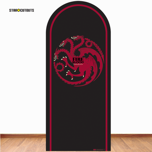 SC4540 Game of Thrones Targaryan Motif Sigil Backdrop  Cardboard Cut Out Height 185cm