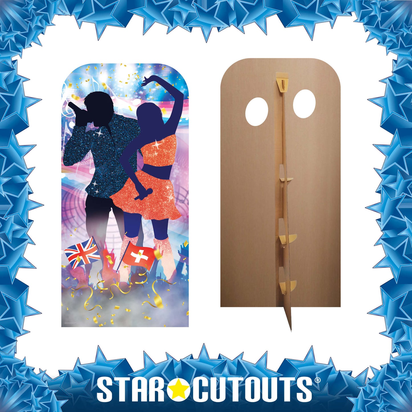 SC4550 Switzerland Song Contest Dancing StandI n Cardboard Cut Out Height 193cm