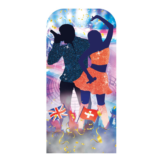 SC4550 Switzerland Song Contest Dancing StandI n Cardboard Cut Out Height 193cm