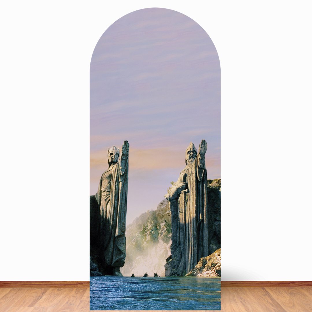 SC4553 Lord of The Rings Argonath Backdrop Single Cardboard Cut Out Height 185cm