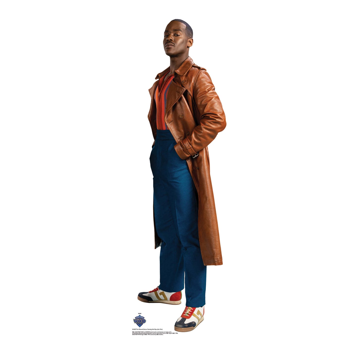 SC4557 15th Doctor Who Ncuti Gatwa Side Pose Star Mini Cardboard Cut Out Height 91cm - mycardboardcutout