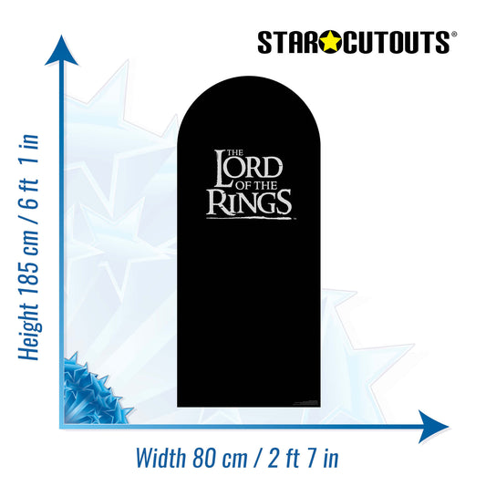 SC4560 Lord of the Rings Logo Backdrop Single Cardboard Cut Out Height 185cm