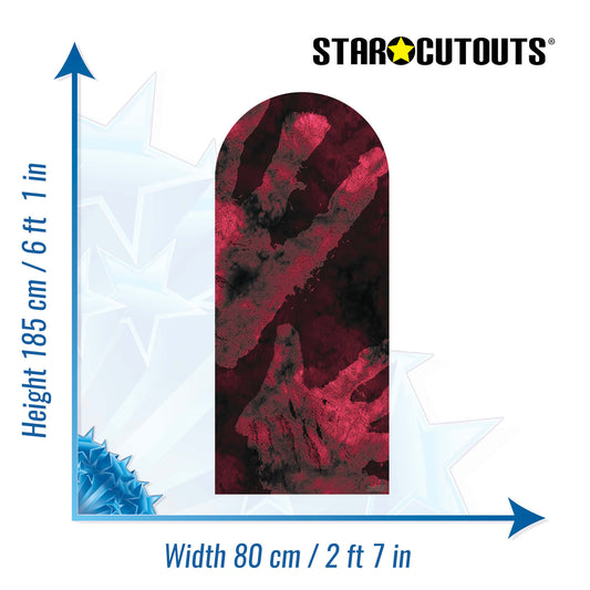 SC4563 Lord of the Rings Uruk-hai Backdrop Single Cardboard Cut Out Height 185cm