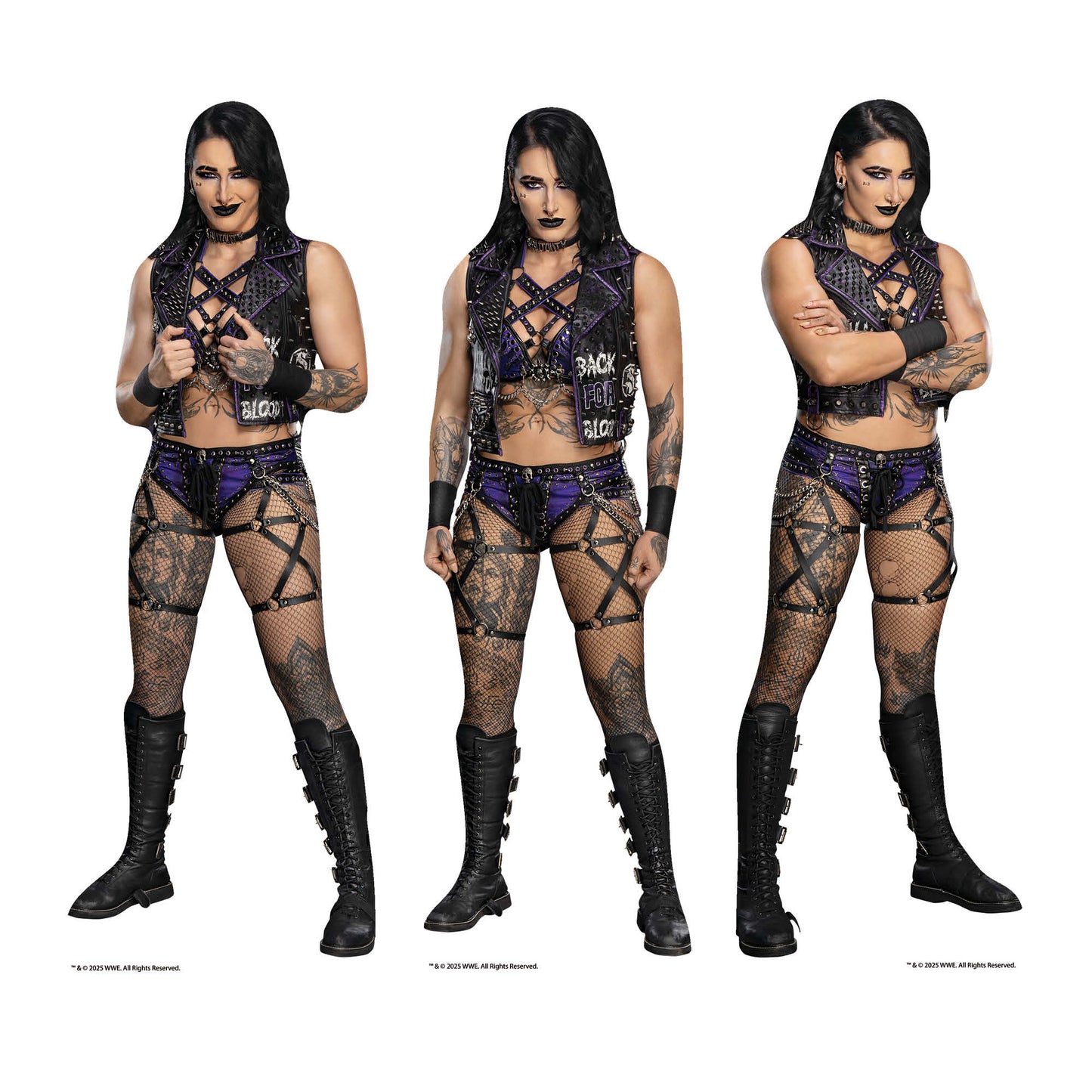 SC4577 Rhea Ripley Three Shelf Top Cardboard Cutouts Height 31cm