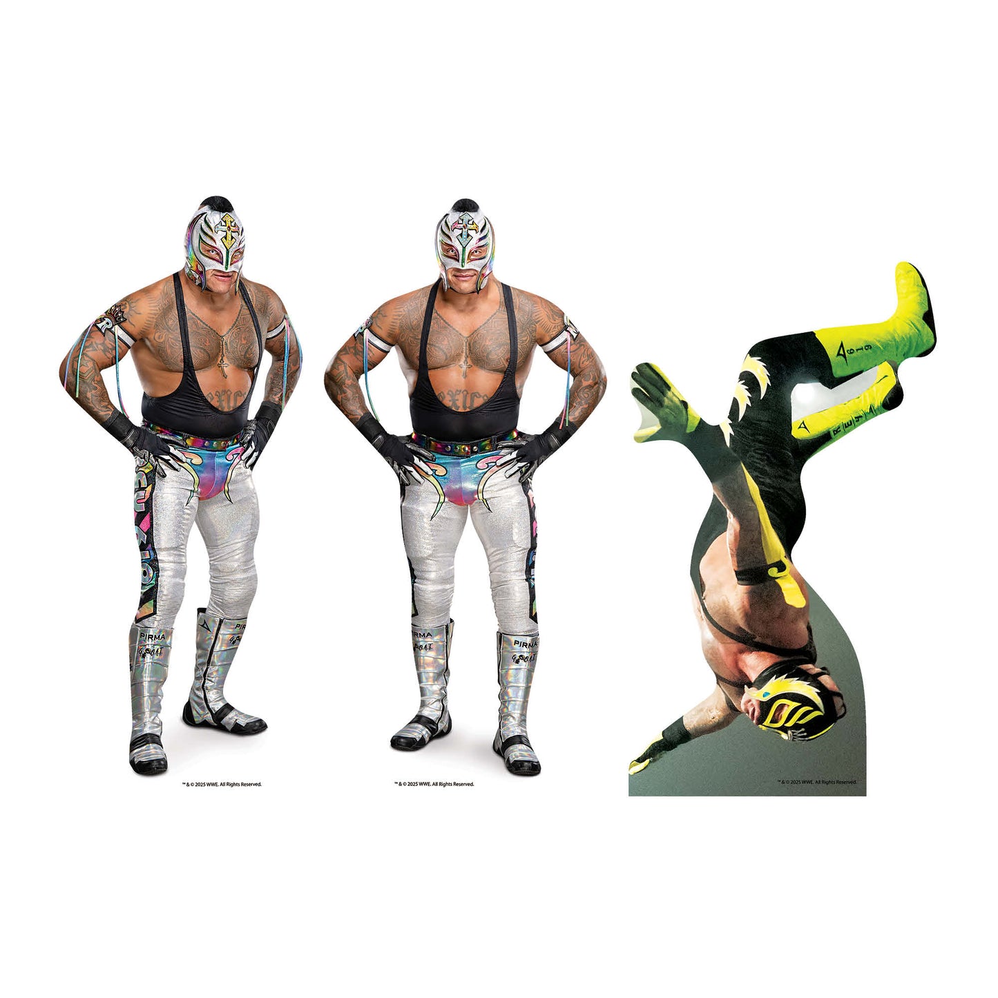 SC4579 Rey Mysterio Three Shelf Top Cardboard Cutouts Height 29cm