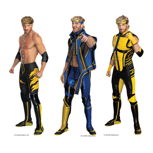 SC4583 WWE Logan Paul Three Shelf Top Cardboard Cut Outs Height 31cm
