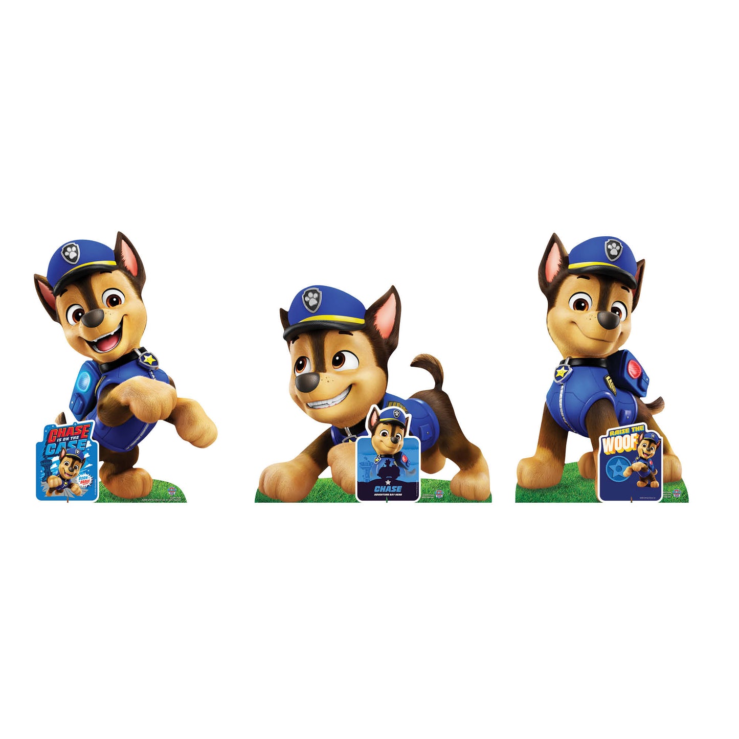 SC4597 Three Chase Paw Patrol Multi-Pack Cardboard Cut Outs Height 66cm