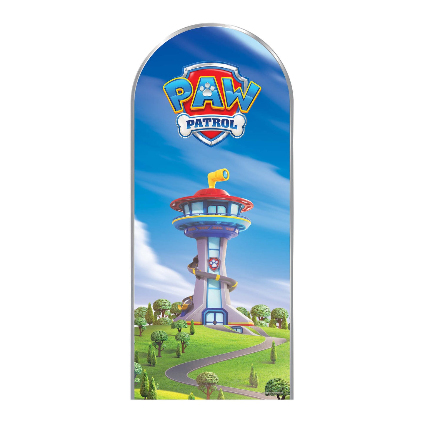 SC4603 Paw Patrol Logo Backdrop Single Cardboard Cut Out Height 185cm