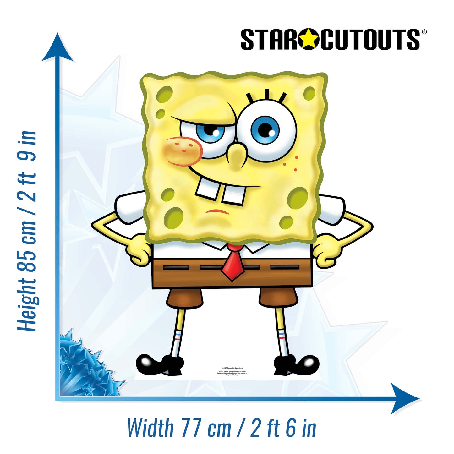 SC4607 SpongeBob SquarePants Cardboard Cut Out Height 85cm
