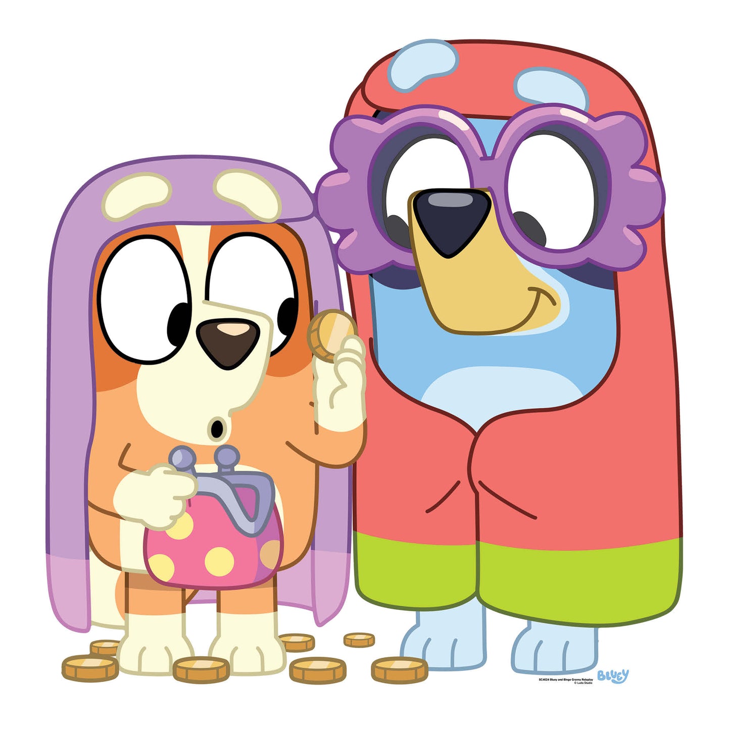 SC4624 Bluey and Bingo Grannies Cardboard Cut Out Height 91cm