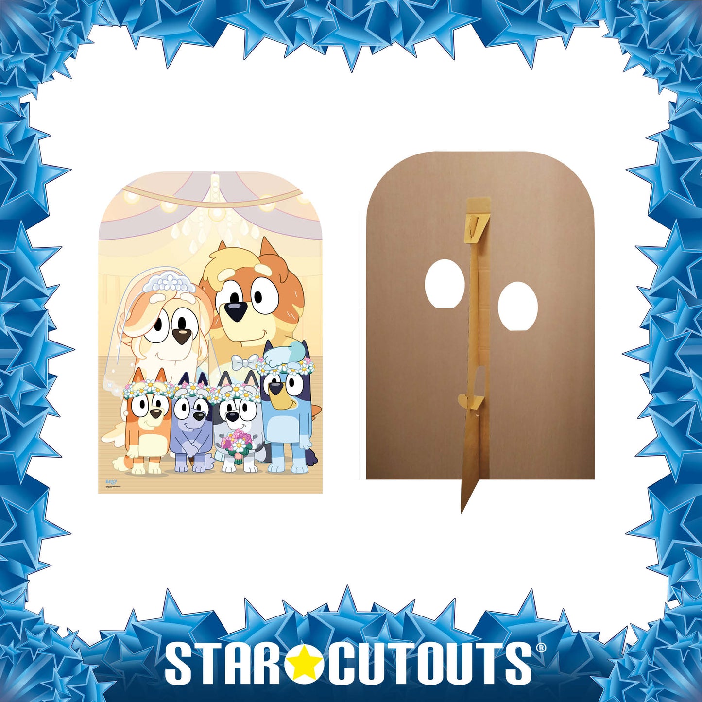 SC4625 Bluey Wedding Stand-In Cardboard Cut Out Height 131cm