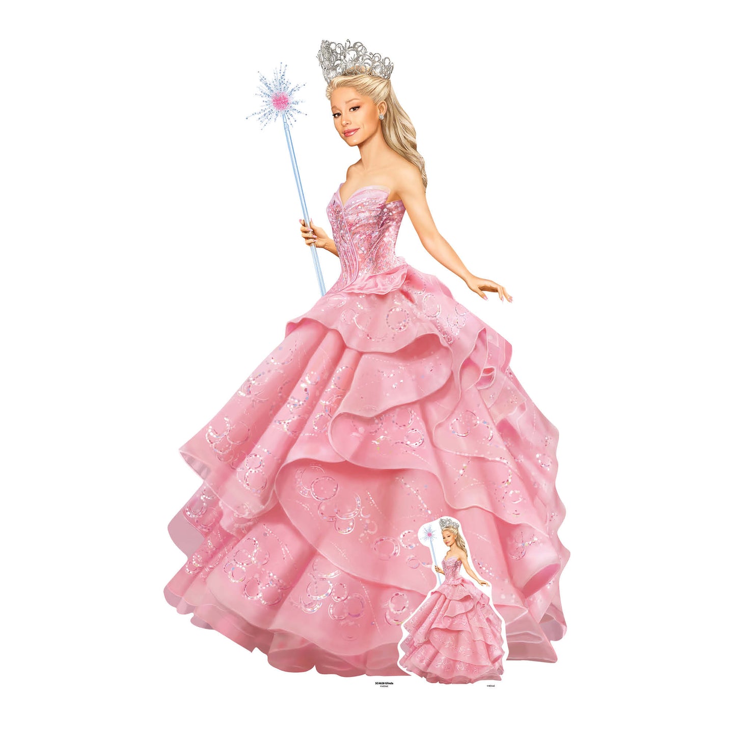 SC4628 Glinda Witch Wicked Pink Cardboard Cut Out Height 150cm
