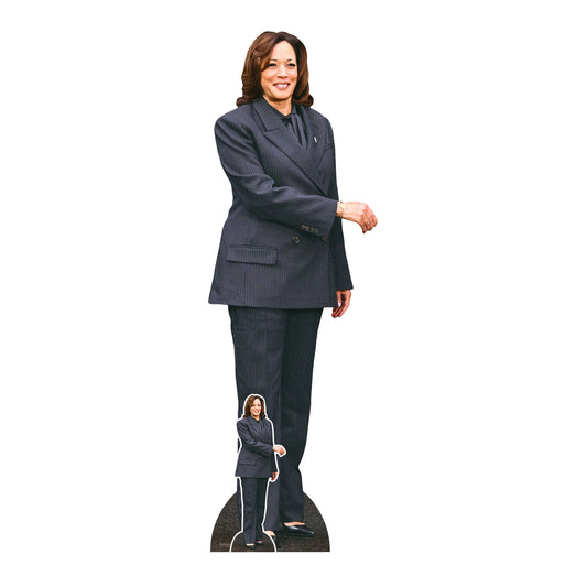 SC4632 Kamala Harris Handshake Cardboard Cut Out Height 170cm - mycardboardcutout