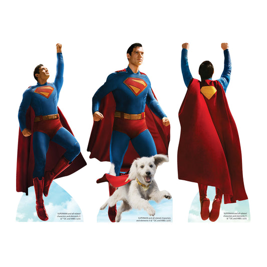 SC4636  Superman Look Up Movie Shelf Top Pack Cardboard Cutouts Height 30cm