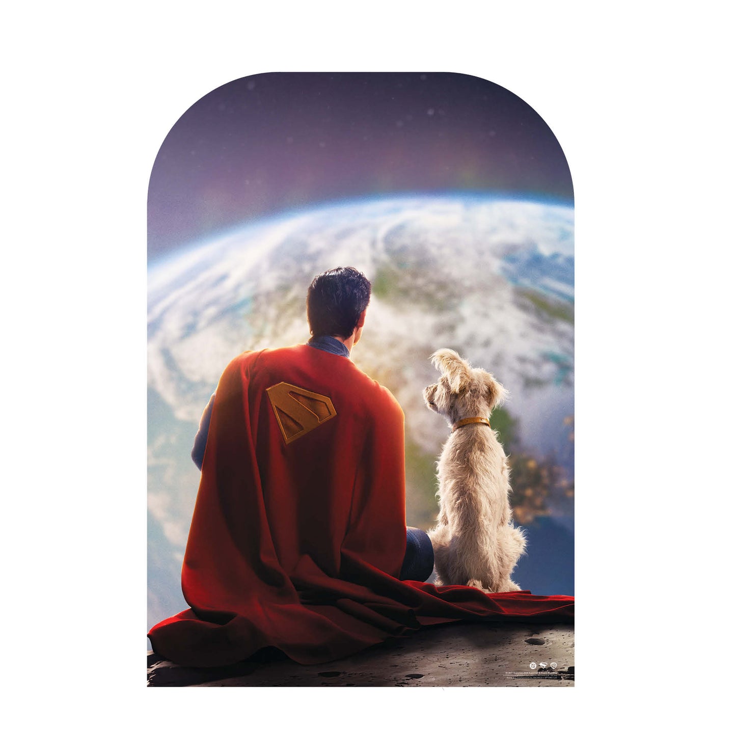 SC4637 Superman 2025 Movie Superman and Krypto Backdrop Cardboard Cut Out Height 131cm
