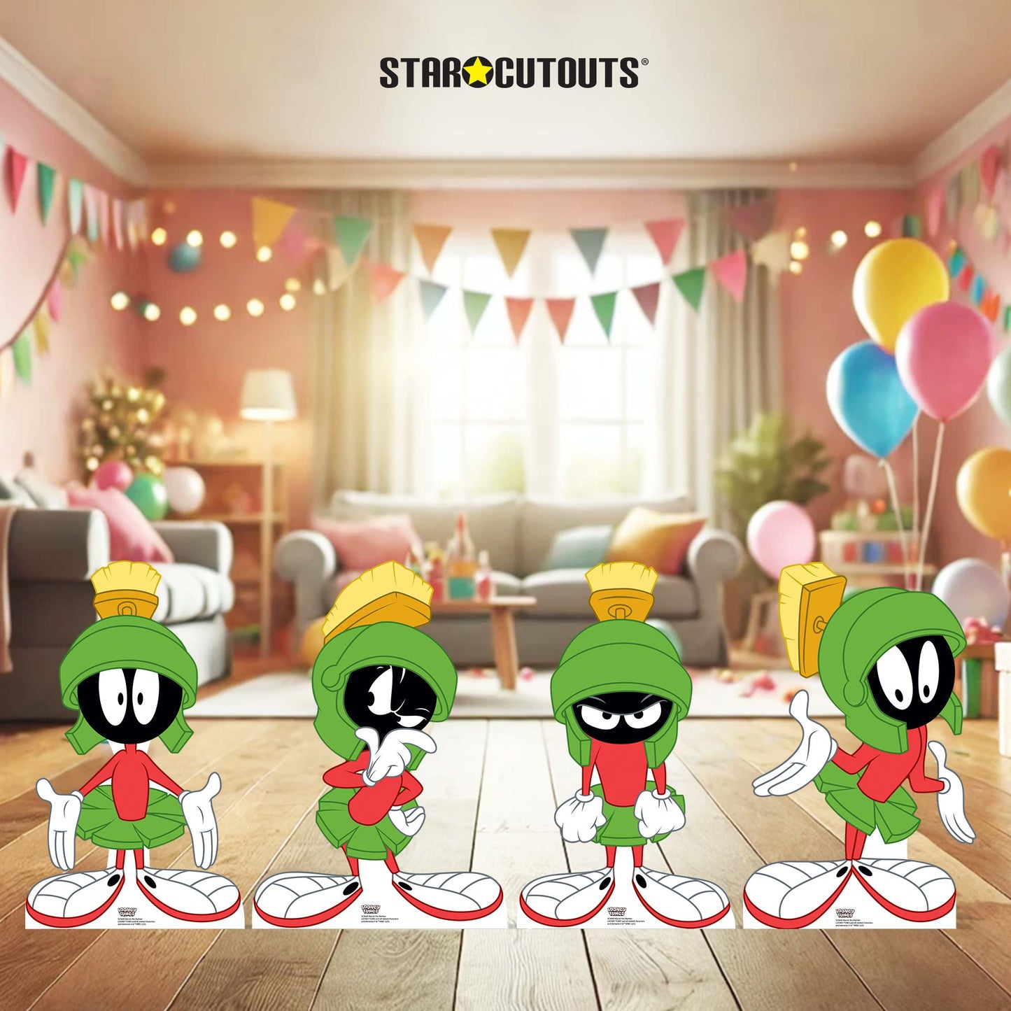 SC4640 Marvin The Martian Star Mini Multi Pack Cardboard Cut Out Height 60cm