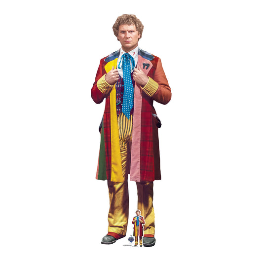SC4647 Sixth Doctor Adventures  - Colin Baker Cardboard Cut Out Height 183cm - mycardboardcutout