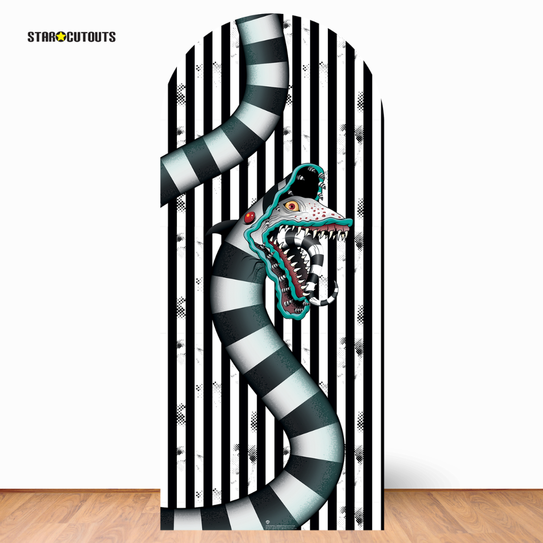 SC4660 Beetlejuice 1988 Sandworm White Backdrop Cardboard Cut Out Height 185cm