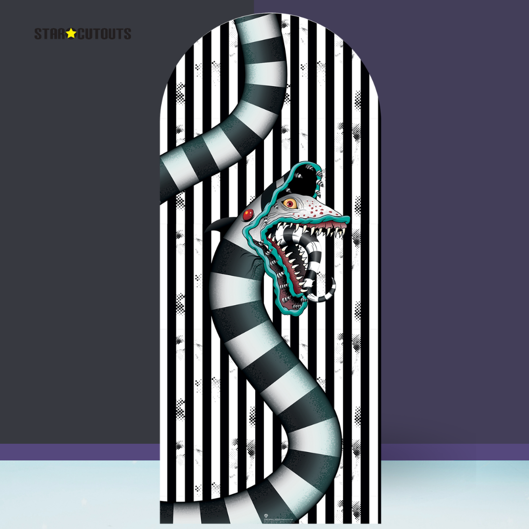 SC4660 Beetlejuice 1988 Sandworm White Backdrop Cardboard Cut Out Height 185cm