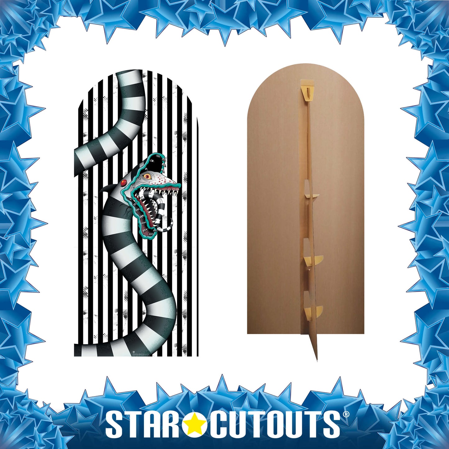 SC4660 Beetlejuice 1988 Sandworm White Backdrop Cardboard Cut Out Height 185cm