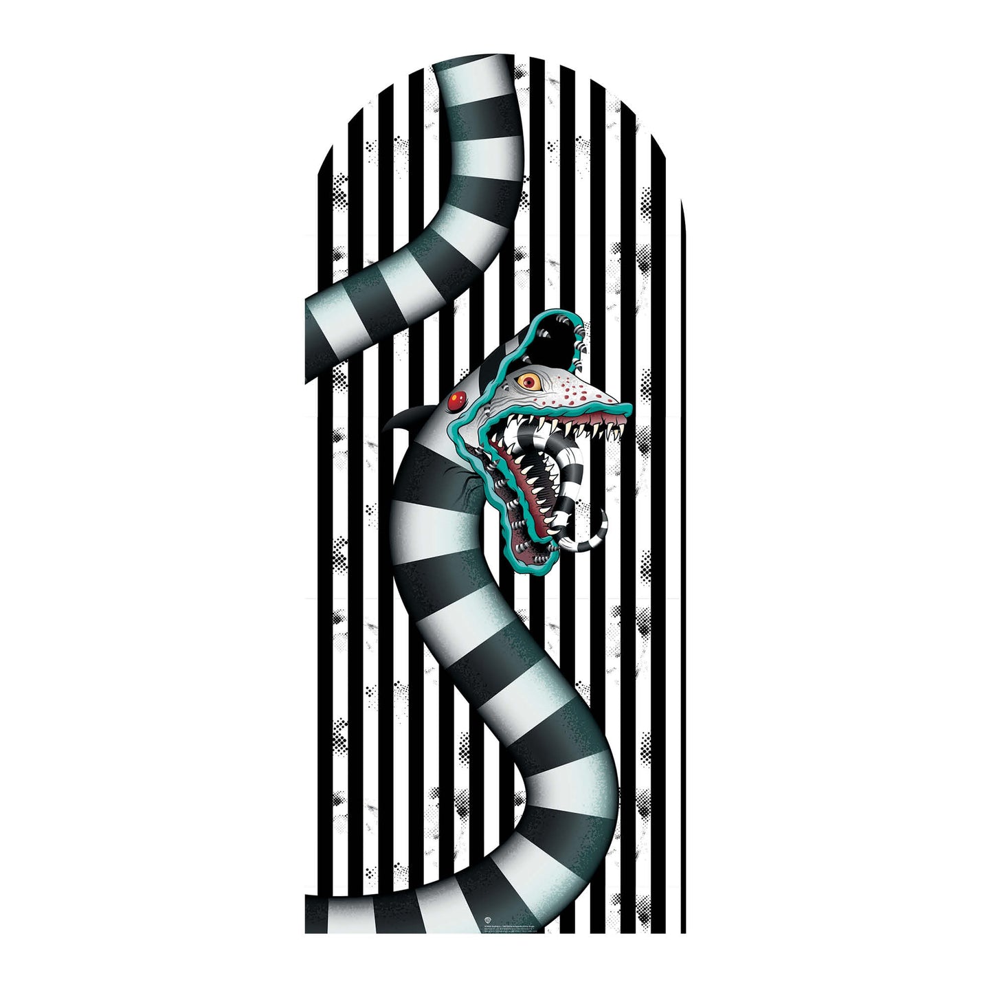 SC4660 Beetlejuice 1988 Sandworm White Backdrop Cardboard Cut Out Height 185cm