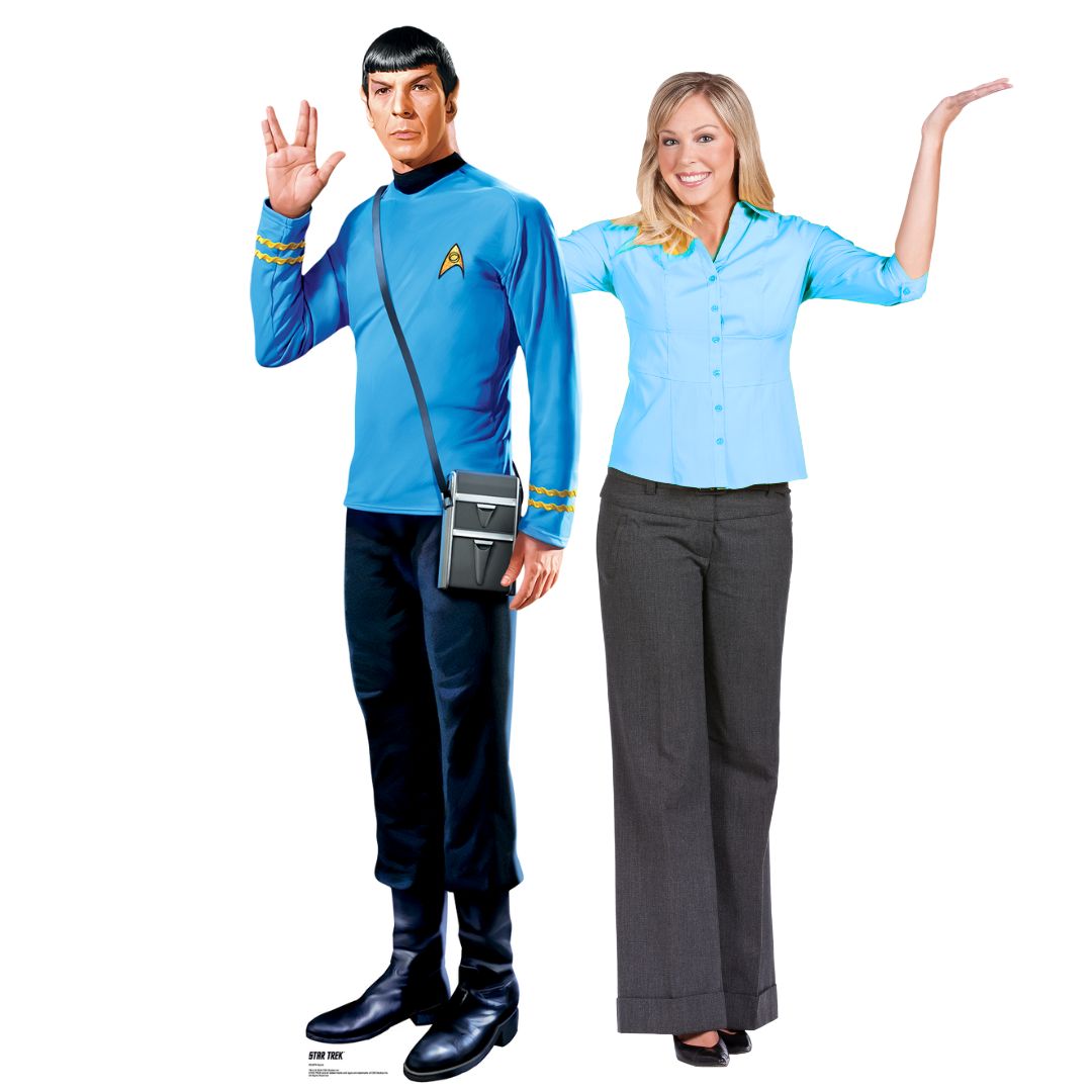Découpe Carton Taille Réelle Spock Star Trek - Leonard Nimoy - Avec Mini Figurine - Neuf