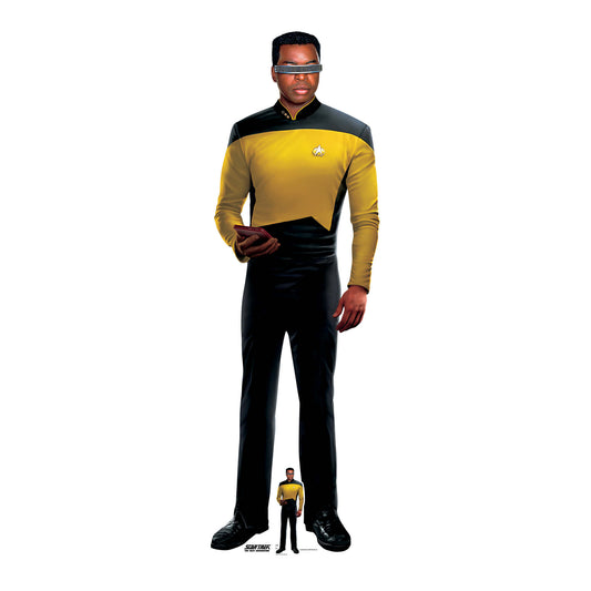 SC4680 Geordi La Forge Cardboard Cut Out Height 172cm