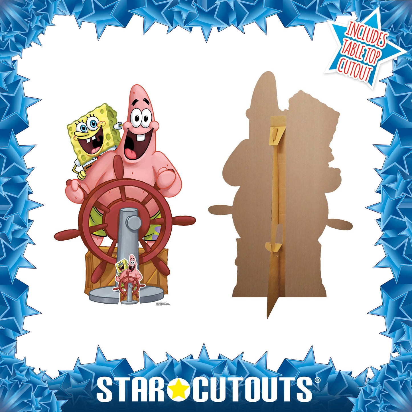 SC4689 SpongeBob and Patrick Cardboard Cut Out Height 133cm